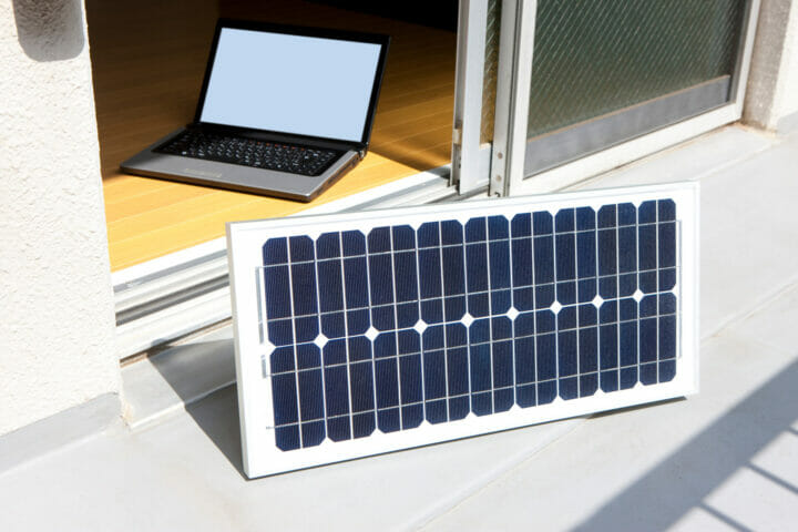 Neues Gesetz. Balkon Photovoltaikanlage
